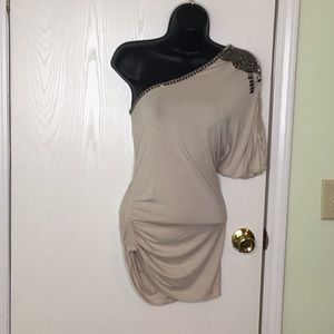 BEBE one shoulder top